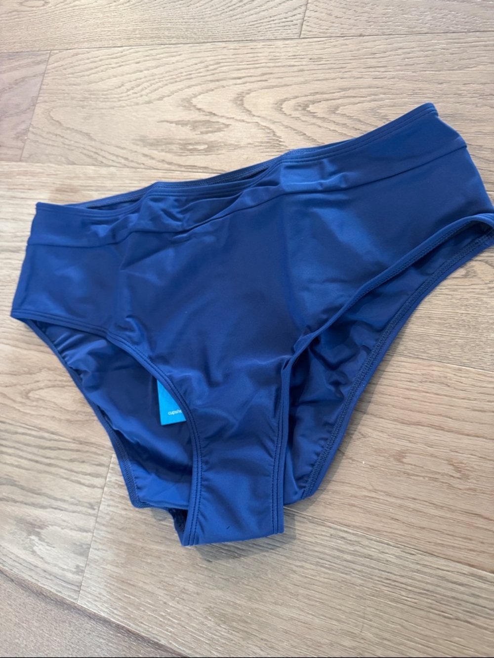 Cupshe • NWT Navy High-Waisted Bikini Bottom - Picture 3 of 5